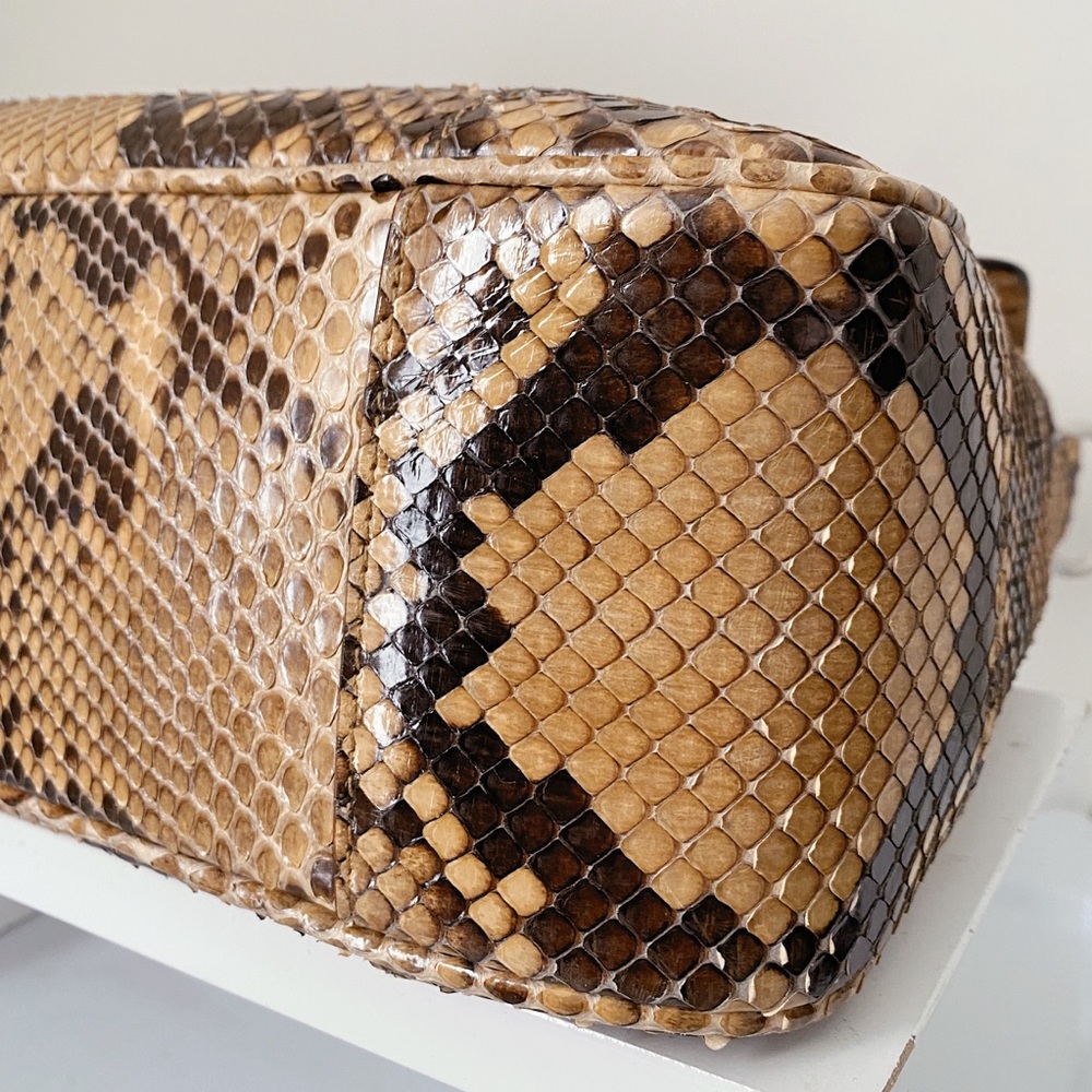 Ralph Lauren Collection Ricky Exotic Python Snake Skin Shoulder Crossbody Bag 5K - Picture 15 of 15